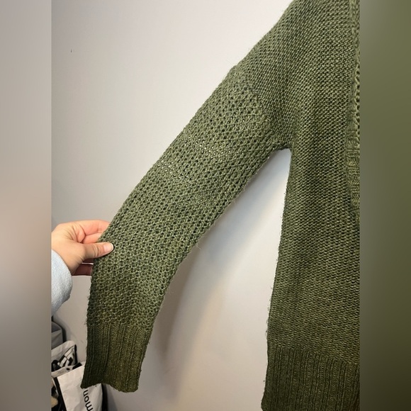 Loft Shawl Neck Wool & Alpaca Blend Faux Wrap Sweater Sz XS - Picture 2 of 6